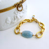 #3 Brynn Bracelet - Aquamarine Link Bracelet