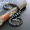 #4 Lyrica III Necklace - Junbo Labraorite Choker Necklace