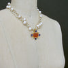 #6 Tellaro Intaglio Cameo Necklace - Freshwater Pearl Torsade