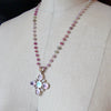 12 Days of Christmas - Sapphire Beads w Multicolored Cherubs Pearls Pendant -  Basiglio Pendant Necklace