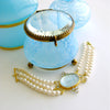 #4 Alberobello Bracelet - Blue Topaz Pearls Intaglio Bracelet