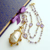 #3 Guinevere III Necklace - Ametrine Amethyst Mother of Pearl Scent Bottle