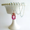 #3 Delphine II Necklace - Pink Topaz Blue Topaz Emerald Citrine Rose Quartz