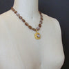 #7 Abagail Necklace - Brown Moonstone Sardonyx Cameo Pendant