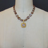 #8 Abagail Necklace - Brown Moonstone Sardonyx Cameo Pendant
