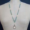 #7 Lilah Lovers Eye Necklace - Turquoise Pearls