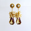 #1 Clara Earrings - Ametrine Seed Pearls Cluster Earrings