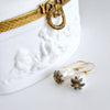 #1 Chantilly Tourmaline Earrings - Flameball Pearls Tourmaline Bead Caps