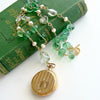#4 Genovesa Necklace - Green Fluorite Prasiolite Sailors Valentine Necklace