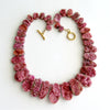 #1 Cherie Necklace - Pink Cobalto Pink Sapphires Druzy Necklace