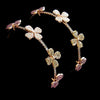 Rose Gold Vermeil Flower Hoop Earrings - Les Fleurs Hoop Earrings