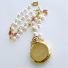 #5 Capraia Sailors Valentine Necklace - Pink Sapphires Pearls