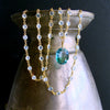 #2 Bella II Necklace - Green Blue Ametrine Blue Topaz Necklace