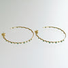 Inside Outside 14K Yellow Gold Emerald Hoop Earrings - Ariana II Emerald Earring