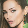 Malachite Hearts Duster Tassel Earrings -  Monique Duster Earrings