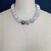 #5 Fontanne III Necklace - Beryl Aquamarine Kunzite Opal MOP Toggle Clasp
