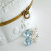 #5 Diana IV Earrings - Blue Topaz Moonstone Seed Pearls