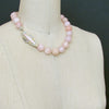 #6 Dahlia III Necklace - Morganite Beryl Pink Zircon MOP Opal Necklace