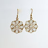#1 Wendy Earrings - Moonstone Flower Dangle Earrings