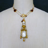 #6 Guinevere II Necklace - Garnet Pearls Chatelaine Pearl Scent Bottle