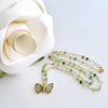 #3 Le Papillon XII Necklace - Green Tourmaline Butterfly Pastel Tourmaline