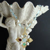 Maltese-Style Intaglio Removable Pendant, Aqua Quartz and Pearls Necklace - Catania II Necklace