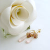 Rose Quartz Pastel Sapphires Cluster Tendrils Earrings - Juliet IV Earrings