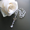 Ice Quartz Victorian Silver Paste Heart Pendant Necklace - Queen of Hearts Necklace