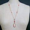#6 Lisette Necklace - Peruvian Pink Opal Pink Sapphire Diamonds Necklace