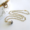 #1 Chantilly IV Necklace - Flamball Pearl Diamonds