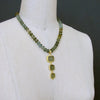 #5 Lissone II Necklace - Moss Aquamarine Venetian Triple Intaglio Pendant