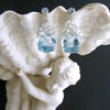 #2 Diana IV Earrings - Blue Topaz Moonstone Seed Pearls