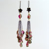 #2 Willow Duster Earrings - Watermelon Tourmaline Slices