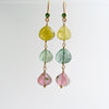 #1 Allison Earrings - Tourmaline Hearts 18K Gold Emerald