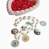 Natural Pink Cultured Pearls & Victorian MOP Love Tokens - Por Toi, Mon Amour (For You, My Love)