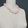 Morganite Beryl Pink Opal Inlay Toggle Choker Necklace - Dahlia IV Necklace