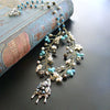 #3 Pajarito Flora Necklace - Turquoise Pearls Pyrite