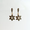 #1 Dara Earrings - Diamond Pave Moonstone White Topaz Earrings