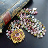 #4 Clarissa Necklace - Afghani Tourmaline Pink Pinchbeck Clasp