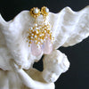 #3 Pétales de Rose III Earrings - Rose Quartz Freshwater Pearls