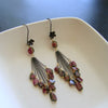 #3Willow Duster Earrings - Watermelon Tourmaline Slices