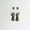 #1 Airella Earrings - Silver Lion Paws Herkimer Diamond Cluster Earrings