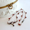 #3 Ava Necklace - St Esprit Victorian Style Garnet Doves