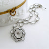 #7 Claire Necklace - Rock Crystal Victorian Silver Paste Pendant