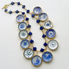 #1 China Doll Blue White Necklace - Lapis Quatrefoils Blue White Plates