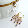 #3 Veronique Chandelier Earrings - Silverite Lavender Opal Moon Quartz