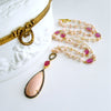 #2 Lisette Necklace - Peruvian Pink Opal Pink Sapphire Diamonds Necklace