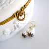 #2 Chantilly  Rhodolite Earrings - Baroque Pearls Rhodolite Garnet