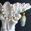#2 Penina Necklace - Blue Opaline Scent Bottle Pearls Turquoise