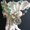 #5 Genovesa Necklace - Green Fluorite Prasiolite Sailors Valentine Necklace